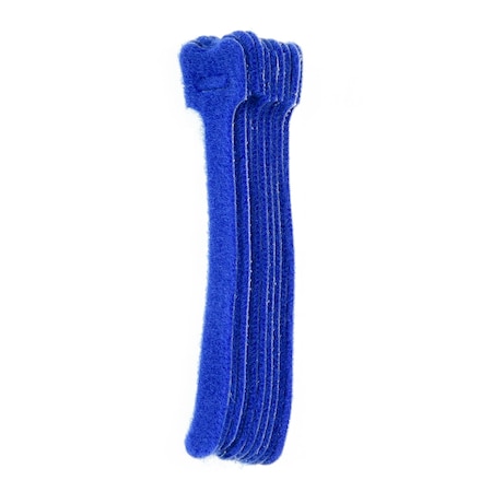 South Main Hardware Cable Tie, 5 in L, 1.4 in Max Bundle Dia., Blue, 6 lbs Strength, 10 PK 222157